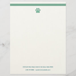Membrete Veterinarian Letterhead Template | Formal