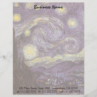 Membrete Vincent van Gogh - Noche Starry