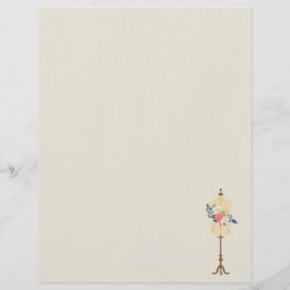 Membrete Vintage Floral