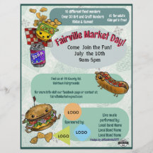 Volante de Evento de Día de Mercado (Sin IA)