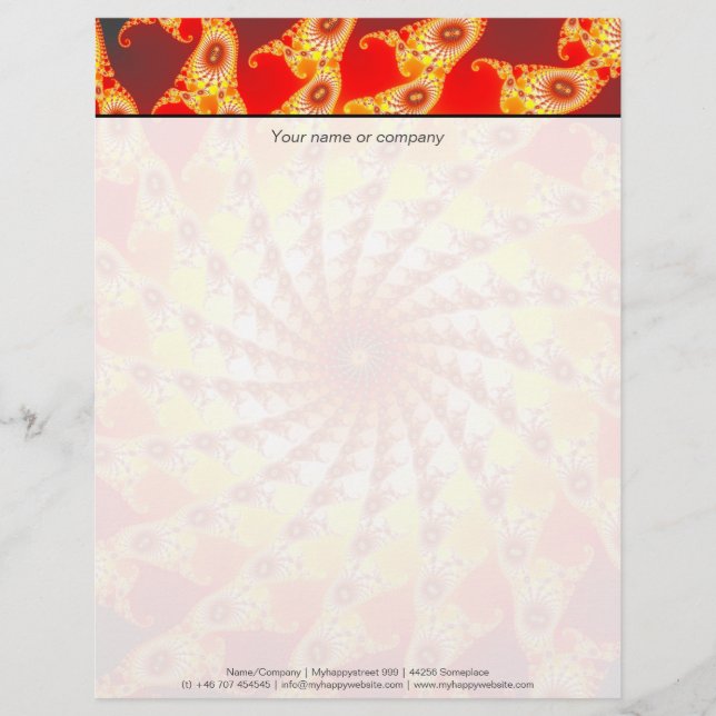 Membrete Web De Fuego (Anverso)