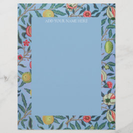 MEMBRETE WILLIAM MORRIS LETTERHEAD CON "POMEGRANATOS"