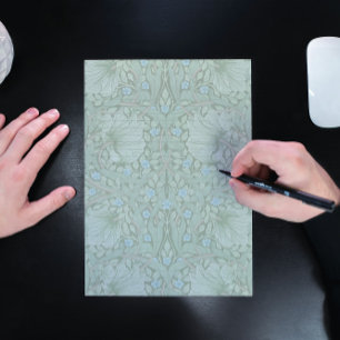 Membrete William Morris Pimpernel Pattern Vintage Llenado