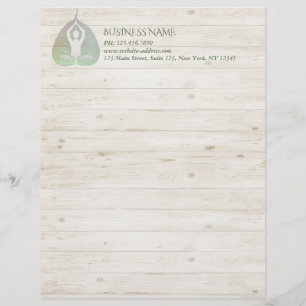 Membrete Yoga Studio Instructor Meditación Pose Bodhi Leaf