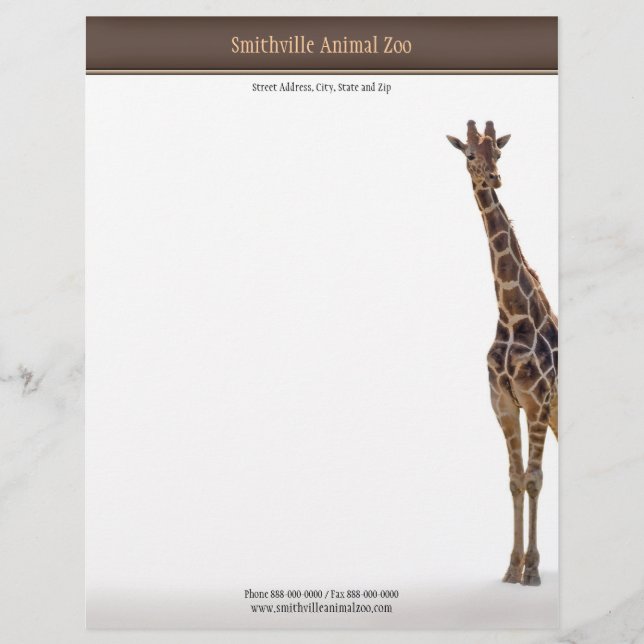 Membrete Zoo Letterhead (Anverso)