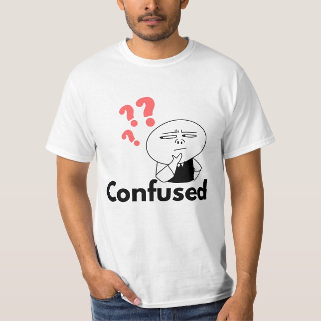 meme confunde diseños de camisetas para niños (Anverso)