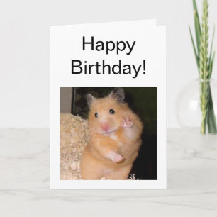 Meme de Hamster de Paz de tarjeta doblada