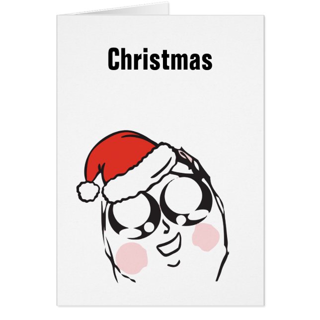 Meme de Navidad Troll Le Me Anime Personalizable E (Frente)