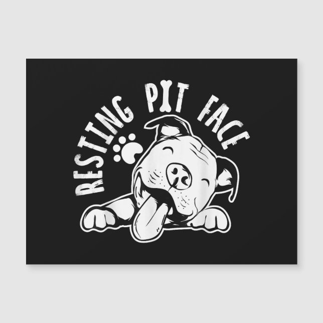 Meme de Pitbull, perro gracioso de Resting Pit Fac (Anverso)