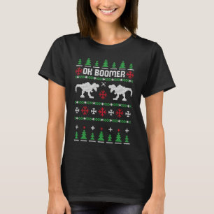 Meme de suéter para Navidades feos de los dinosaur
