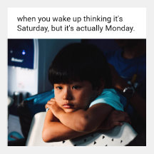 Meme Realmente lunes sombrío divertido