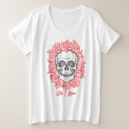 ¡Memento Mori! Calavera y Rosas, mano dibujada
