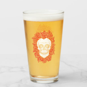 ¡Memento Mori! Calavera y Rosas, mano dibujada