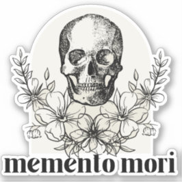 Memento Mori - Pegatina de Vinyl