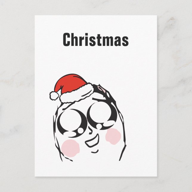 Memes de Navidad Anime Le Me texto personalizado E (Anverso)