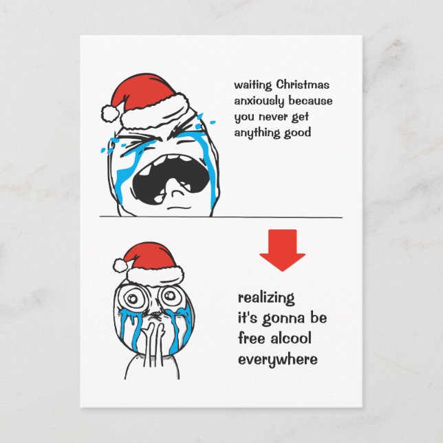 Memes de Navidad Le Me texto personalizado EDITABL (Anverso)