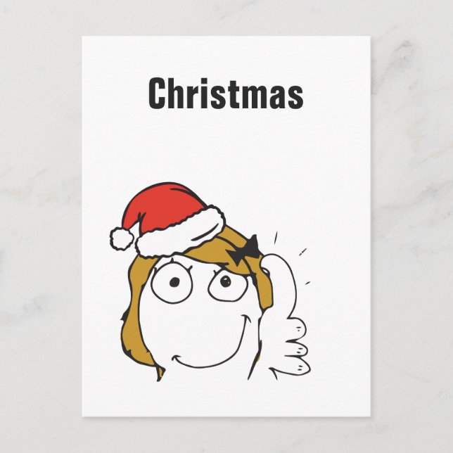 Memes de Navidad Rubia Troll Texto personalizado E (Anverso)