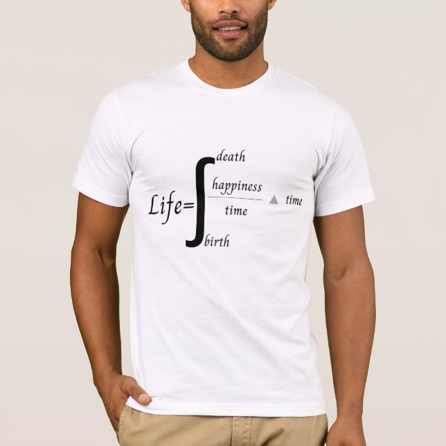 Memes matemáticos sobre la camiseta de los hombres (Anverso)