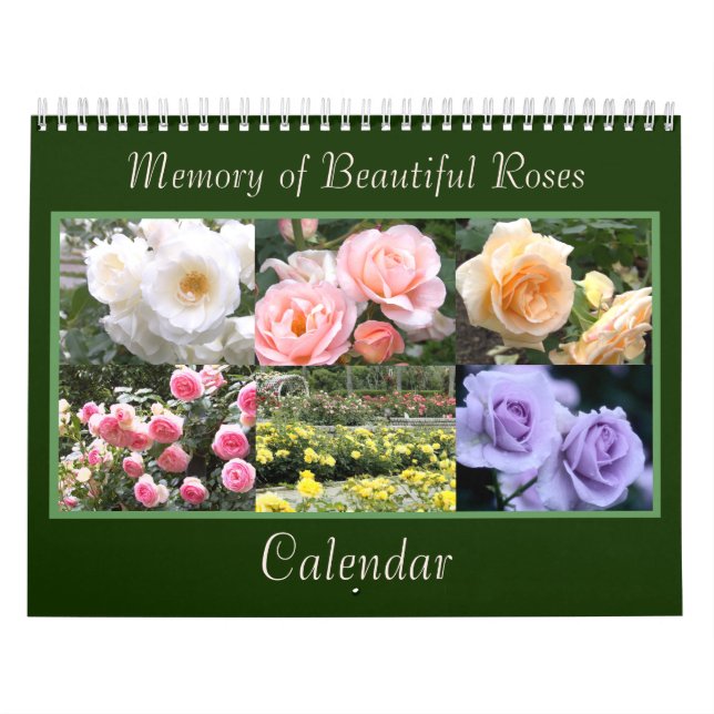 Memoria de hermosos Rosas Calendario カ レ・ダ・・・・ (Tapa)