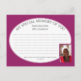 MEMORIA ESPECIAL DE USTED Tarjeta de memoria para 