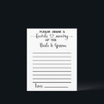 Memoria favorita de las tarjetas de consejo de nov<br><div class="desc">Comparte la memoria favorita de la novia y el novio en estas minimalistas tarjetas de consejo.</div>