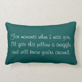 Memoria "siempre conmigo" almohada