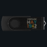 Memoria USB 80th Birthday Vintage 1942 Limited Edition<br><div class="desc">Regalo de cumpleaños de 80th Birthday Vintage 1942 Limited Edition</div>