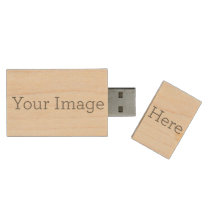 Memoria USB De Madera Cree su propia unidad flash USB Maple de 8 GB