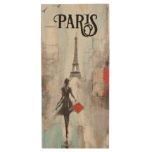 Una mujer envuelta en París en negro