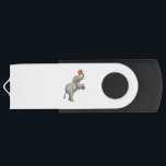 Memoria USB Elephant with Basketball<br><div class="desc">This design is the perfect gift for a birthday,  Christmas and other celebrations. It is suitable for women,  men and kids.</div>
