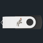 Memoria USB Elephant with Basketball<br><div class="desc">This design is the perfect gift for a birthday,  Christmas and other celebrations. It is suitable for women,  men and kids.</div>