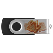Flor de Rosa de coral con música de hojas