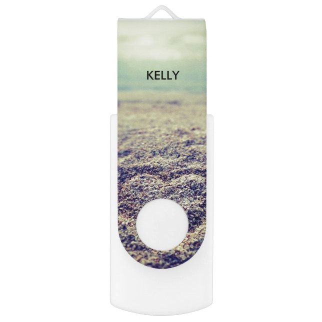Memoria USB Foto de playa de verano de moda personalizada de m (Frente vertical)