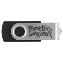 unidad de flash negro con cuchillo psicológico