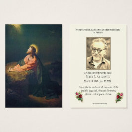 Memorial católico Jesucristo Tarjeta Santa