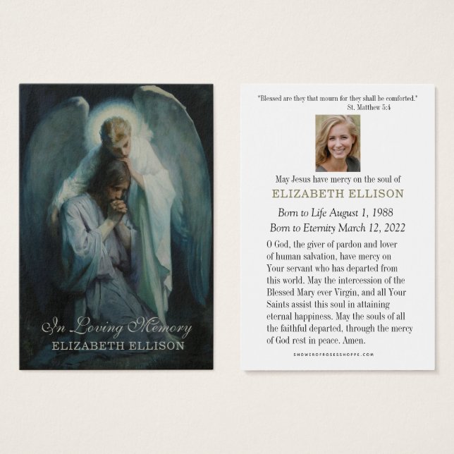 Memorial católico Jesús con Ángel (Anverso y reverso)
