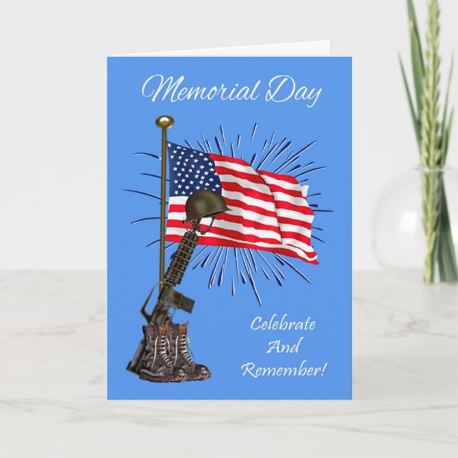 Memorial Day, tarjeta de felicitación general (Anverso)