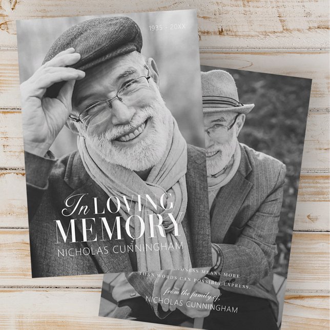 Memorial de fotos moderno elegante en la memoria a (Subido por el creador)