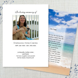 Memorial de la foto: tarjeta de oración gratuita 2