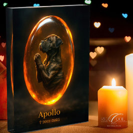 Memorial de Perro  Bloque de Foto - Cane Corso 