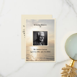 Memorial del funeral del océano desde la tarjeta d