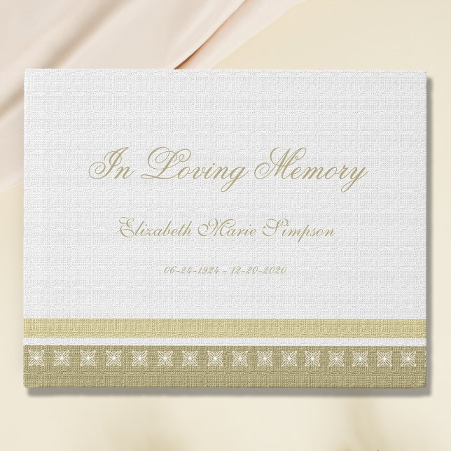 Memorial elegante o libro de invitados funerales (Subido por el creador)