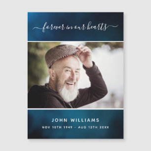 Memorial foto azul cielo amor siempre imán