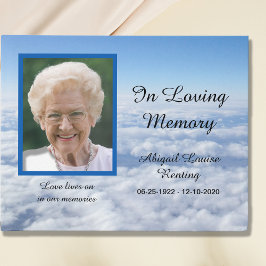 Memorial fotográfico de nubes o libro de invitados