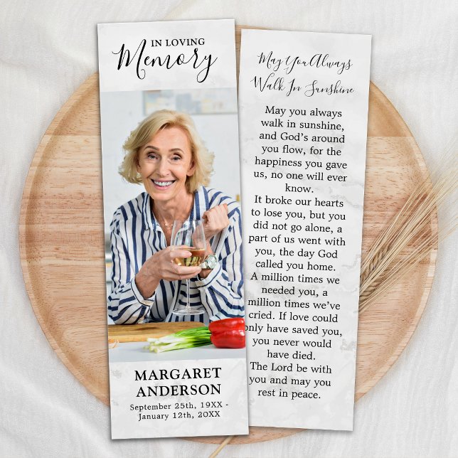 Memorial Fotos Modernas Tarjeta Oratoria Marcador  (Subido por el creador)