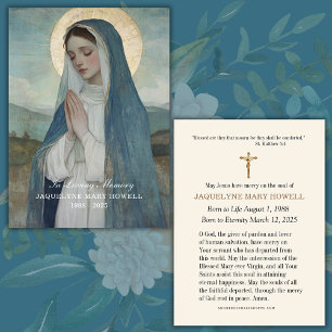 Memorial funerario de la dolorosa María Rezando