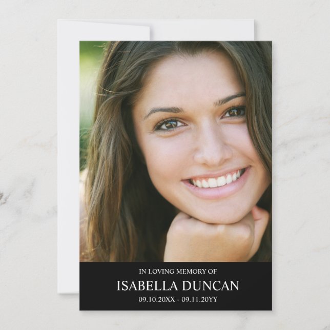 Memorial funerario | Foto de Black In Love Memory (Anverso)