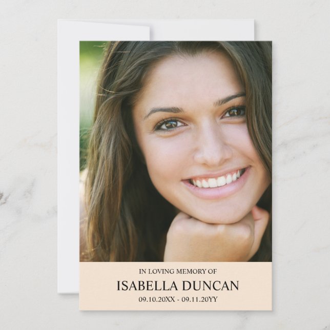 Memorial funerario | RUBOR | En la foto de la memo (Anverso)