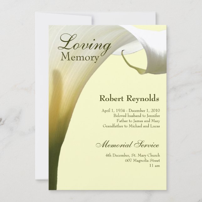 Memorial / Invitación (Anverso)