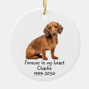 Memorial Keepsake Perro Mascota Ornamento de cerám